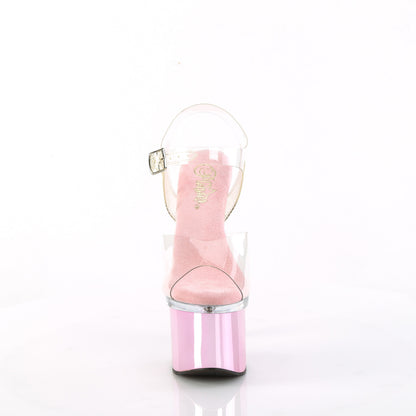 Pleaser  Sandalen ESTEEM-708 CLR/CLR-B. Rosa Chrom
