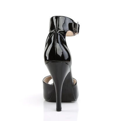 Pleaser Pink Label Womens Pumps EVE-02 Blk Pat