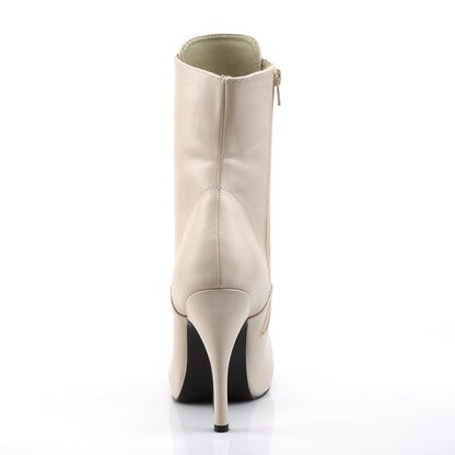 Pleaser Pink Label Frauenpumpen EVE-106 Creme-Kunstleder