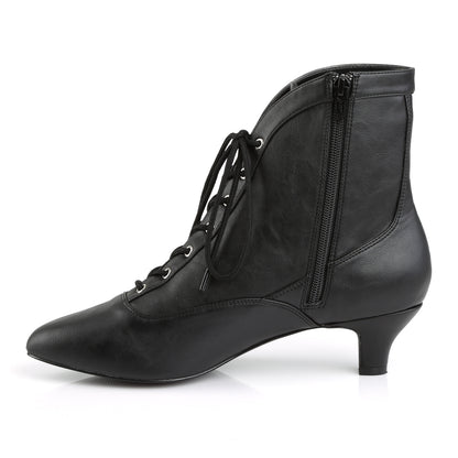 Pleaser Pink Label Womens Ankle Boots FAB-1005 Blk Faux Leather