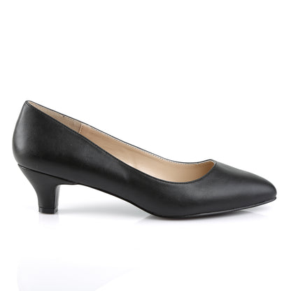 Pleaser Pink Label Womens Pumps FAB-420 Blk Faux Leather