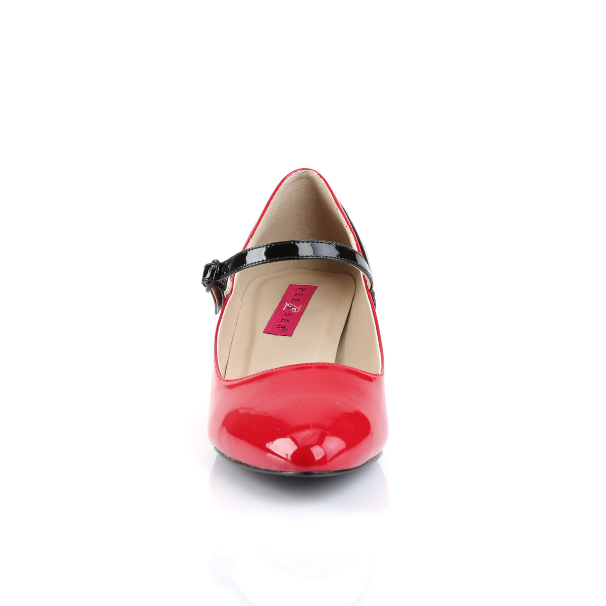 Pleaser Pink Label Frauenpumpen FAB-425 rot-black pat