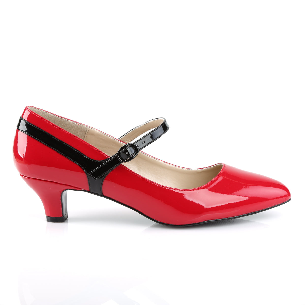 Pleaser Pink Label Frauenpumpen FAB-425 rot-black pat