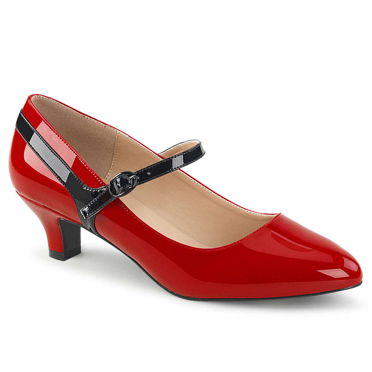 Pleaser Pink Label Frauenpumpen FAB-425 rot-black pat