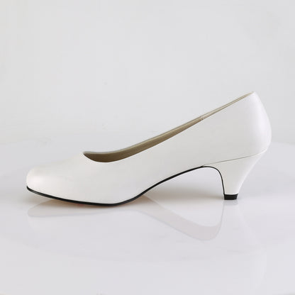 Pleaser Pink Label Frauenpumpen FEFE-01 WHT FAUX-Leder