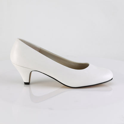 Pleaser Pink Label Frauenpumpen FEFE-01 WHT FAUX-Leder