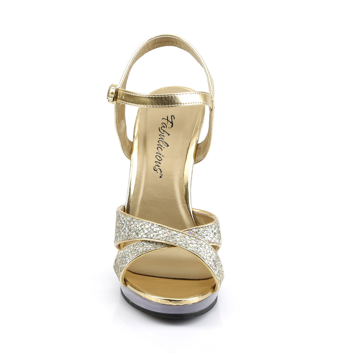 Fabulicious Damen Sandalen FLAIR-419 (g) Gold Multi Glitter / CLR