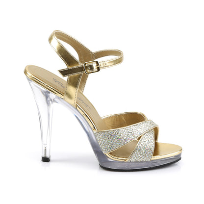 Fabulicious Damen Sandalen FLAIR-419 (g) Gold Multi Glitter / CLR