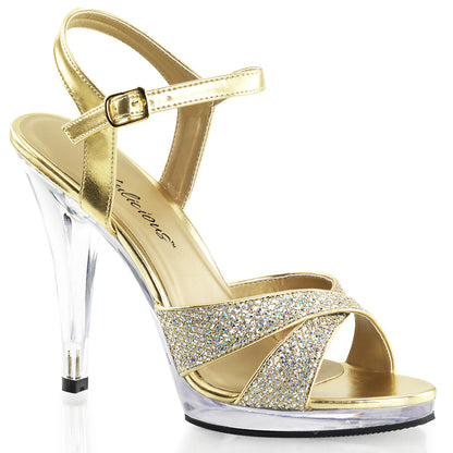 Fabulicious Damen Sandalen FLAIR-419 (g) Gold Multi Glitter / CLR