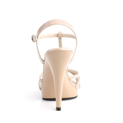 Fabulicious Womens Sandals FLAIR-420 Nude Pat/Nude