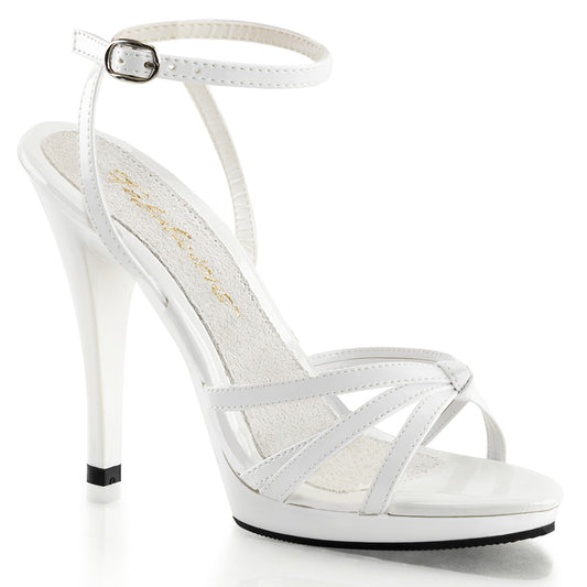 Fabulicious Womens Sandals FLAIR-436 Wht Pat/Wht