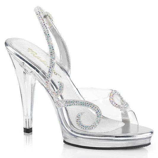 Fabulicious Womens Sandals FLAIR-457 Clr-Grey/Clr
