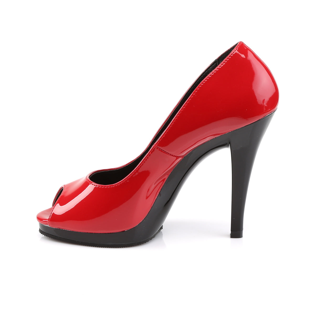Pleaser Pink Label Frauenpumpen FLAIR-474 rot / blk