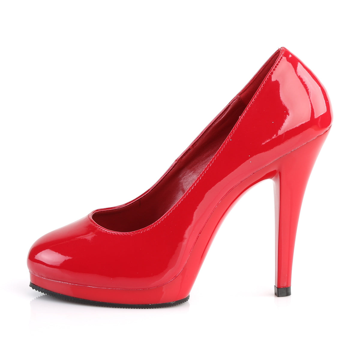 Pleaser Pink Label Womens Pumps FLAIR-480 Red Pat/Red