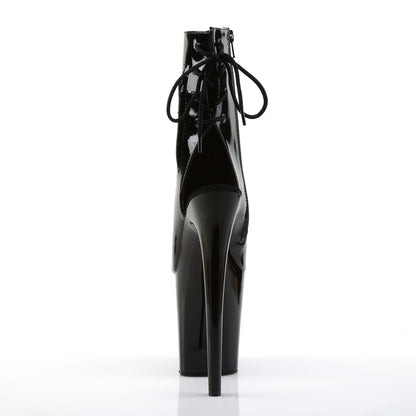 Pleaser Womens Ankle Boots FLAMINGO-1018 Blk Pat/Blk
