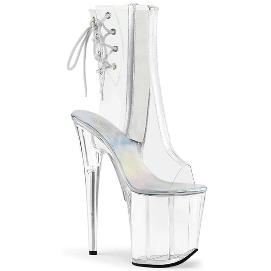 Pleaser Womens Ankle Boots FLAMINGO-1018C Clr/Clr