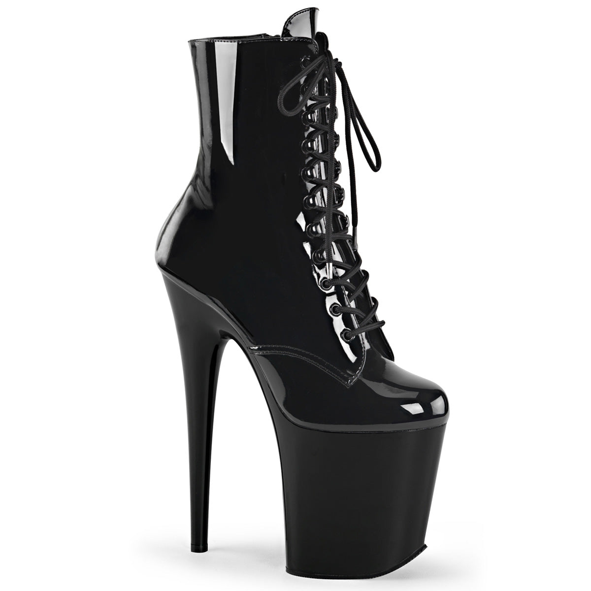 Pleaser Damen Knöchelstiefel FLAMINGO-1020 blk pat / black