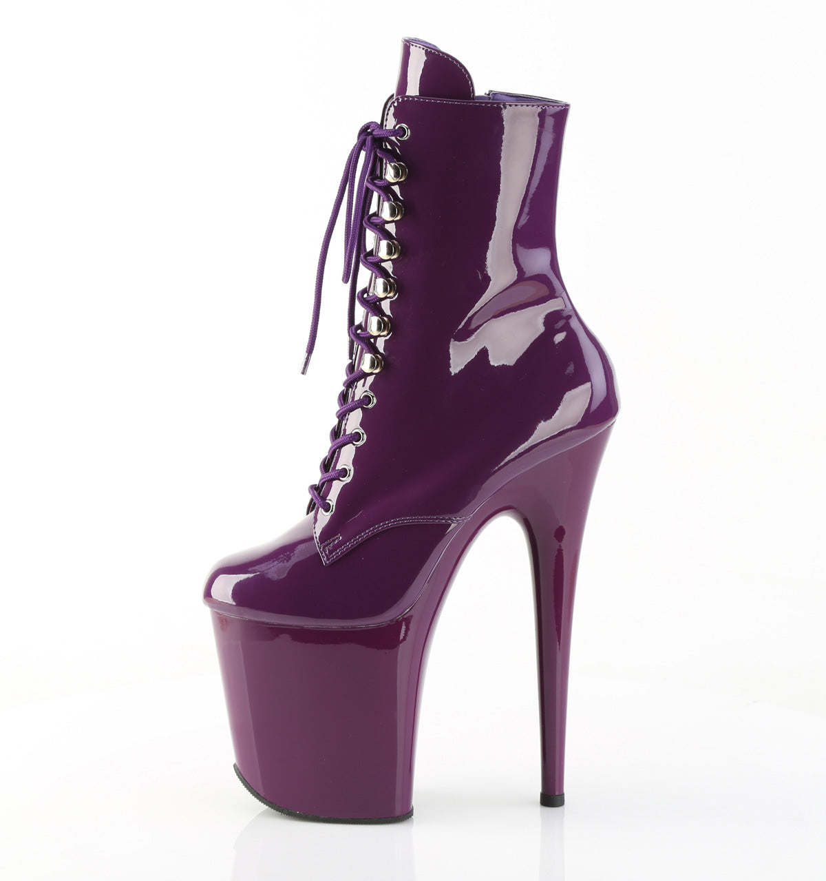 Pleaser Women's Platform Shoes FLAMINGO-1020 Purple Pat/Purple
