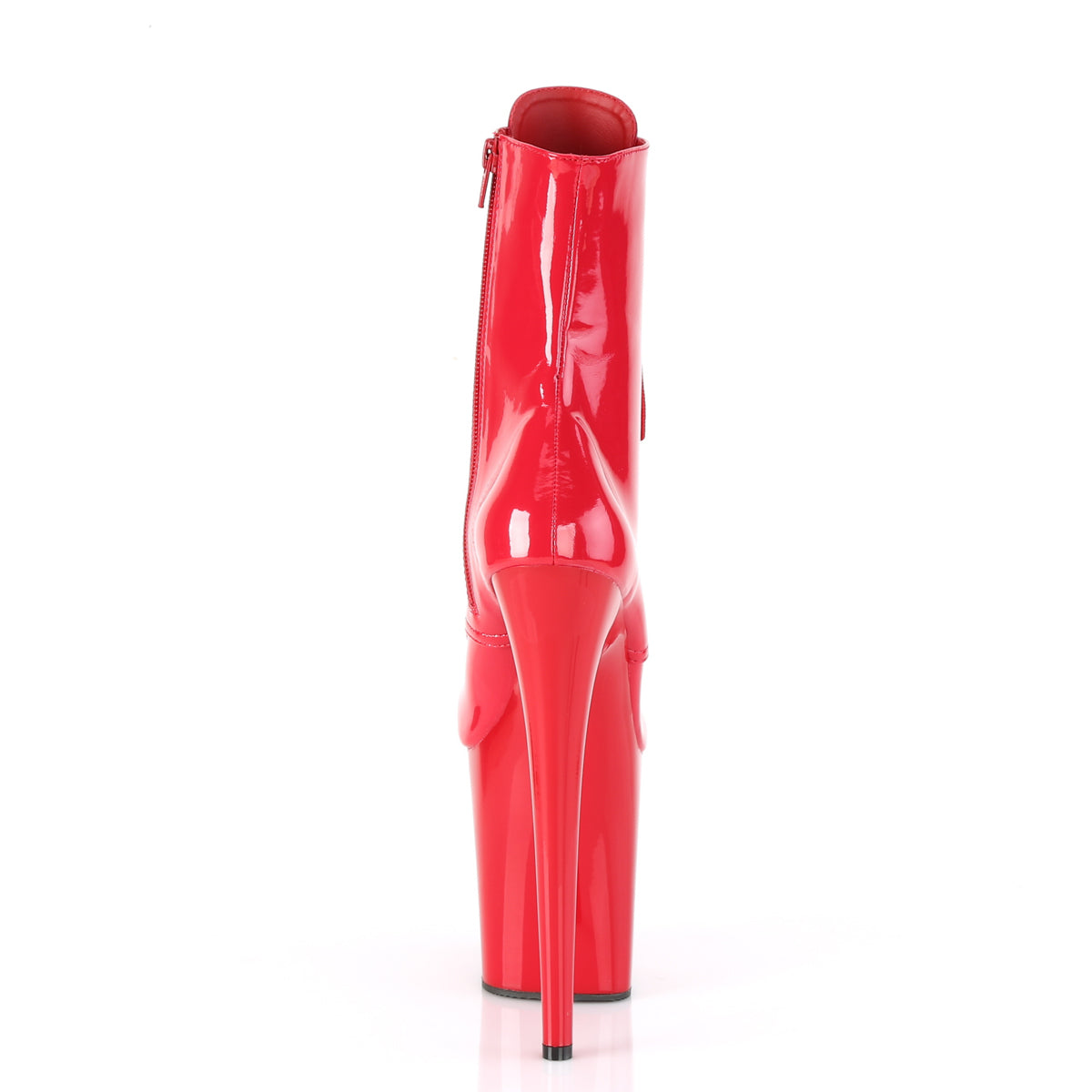 Pleaser Damen Knöchelstiefel FLAMINGO-1020 rot pat / rot