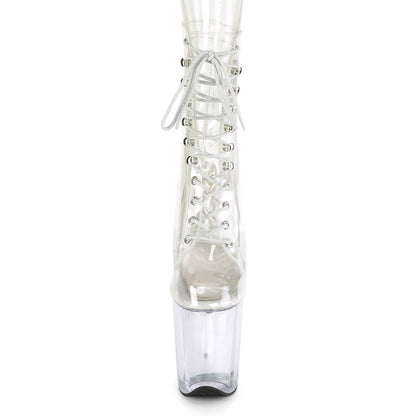 Pleaser Damen Knöchelstiefel FLAMINGO-1020c CLR / CLR