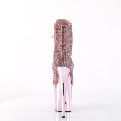 Pleaser  Ankle Boots FLAMINGO-1020CHRS B. Pink RS/B. Pink Chrome