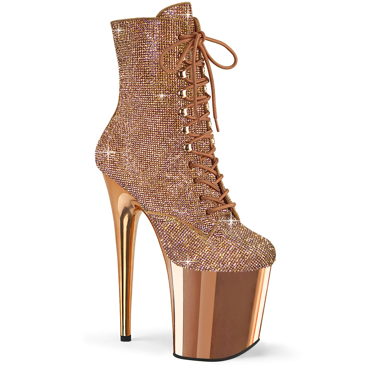 Pleaser  Stiefeletten FLAMINGO-1020CHRS ROSE GOLD RS / ROSE GOLD CHROME