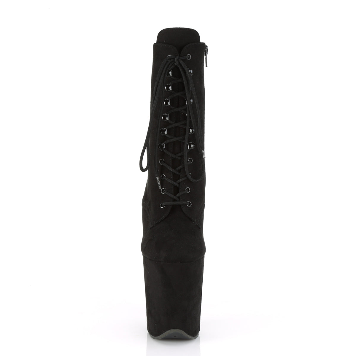 Pleaser Damen Knöchelstiefel FLAMINGO-1020FS BLK Faux Wildleder / BLK Faux Wildleder