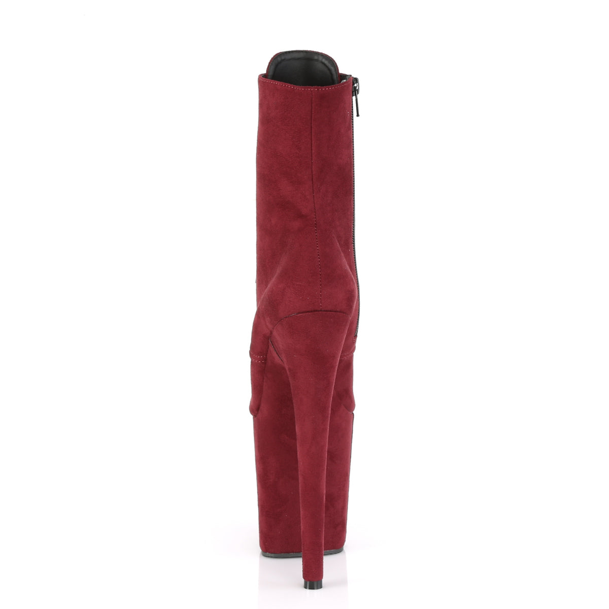 Pleaser Damen Knöchelstiefel FLAMINGO-1020FS Burgund Faux Wildleder / Burgund Faux Wildleder