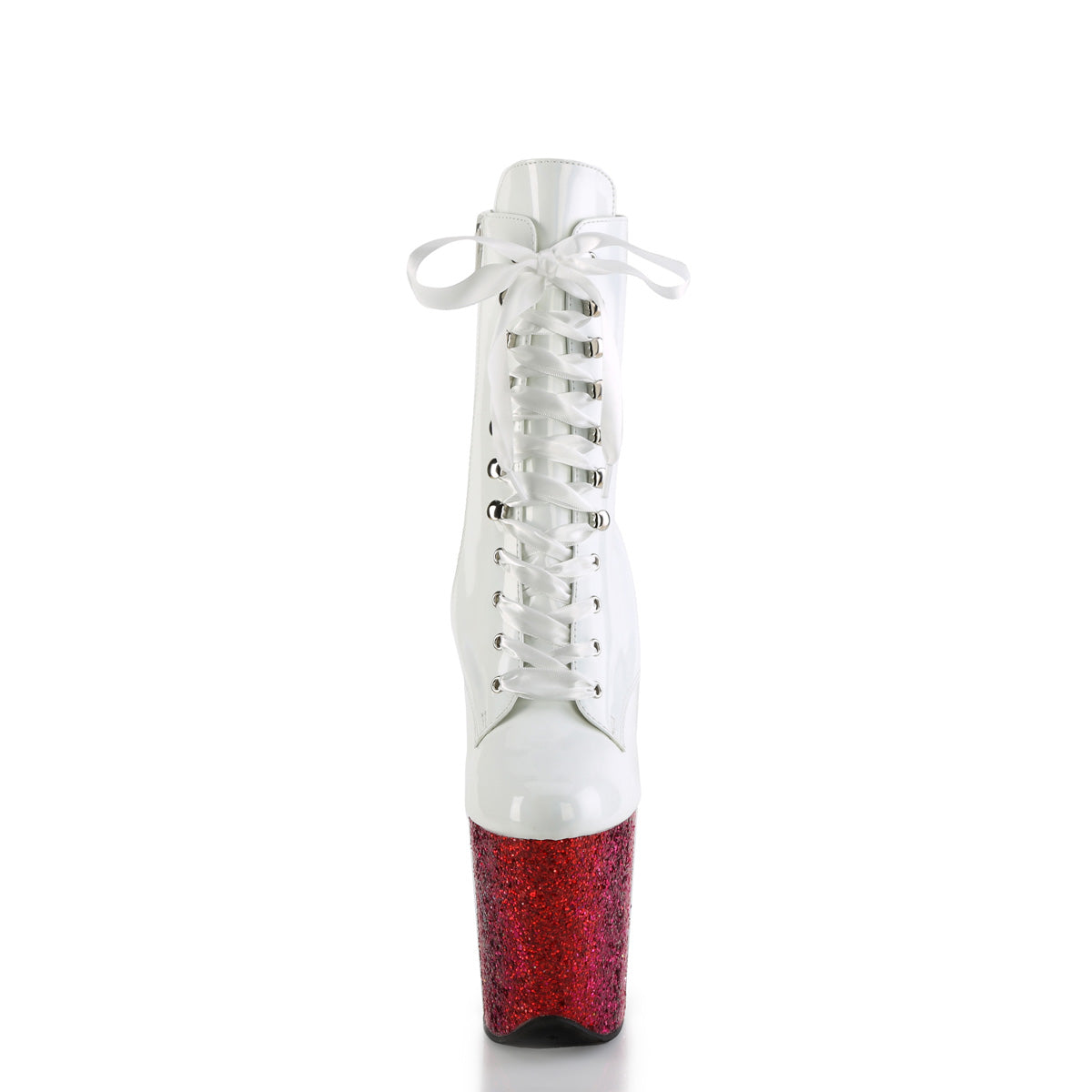 Pleaser   FLAMINGO-1020hg wht Holo Pat/Rainbow Funkeln
