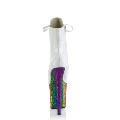 Pleaser   FLAMINGO-1020hg wht Holo Pat/Rainbow Funkeln