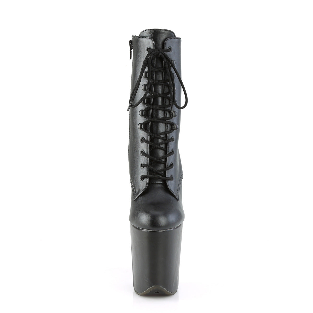 Pleaser Damen Knöchelstiefel FLAMINGO-1020wr BLK Faux Leder / BLK Kunstleder