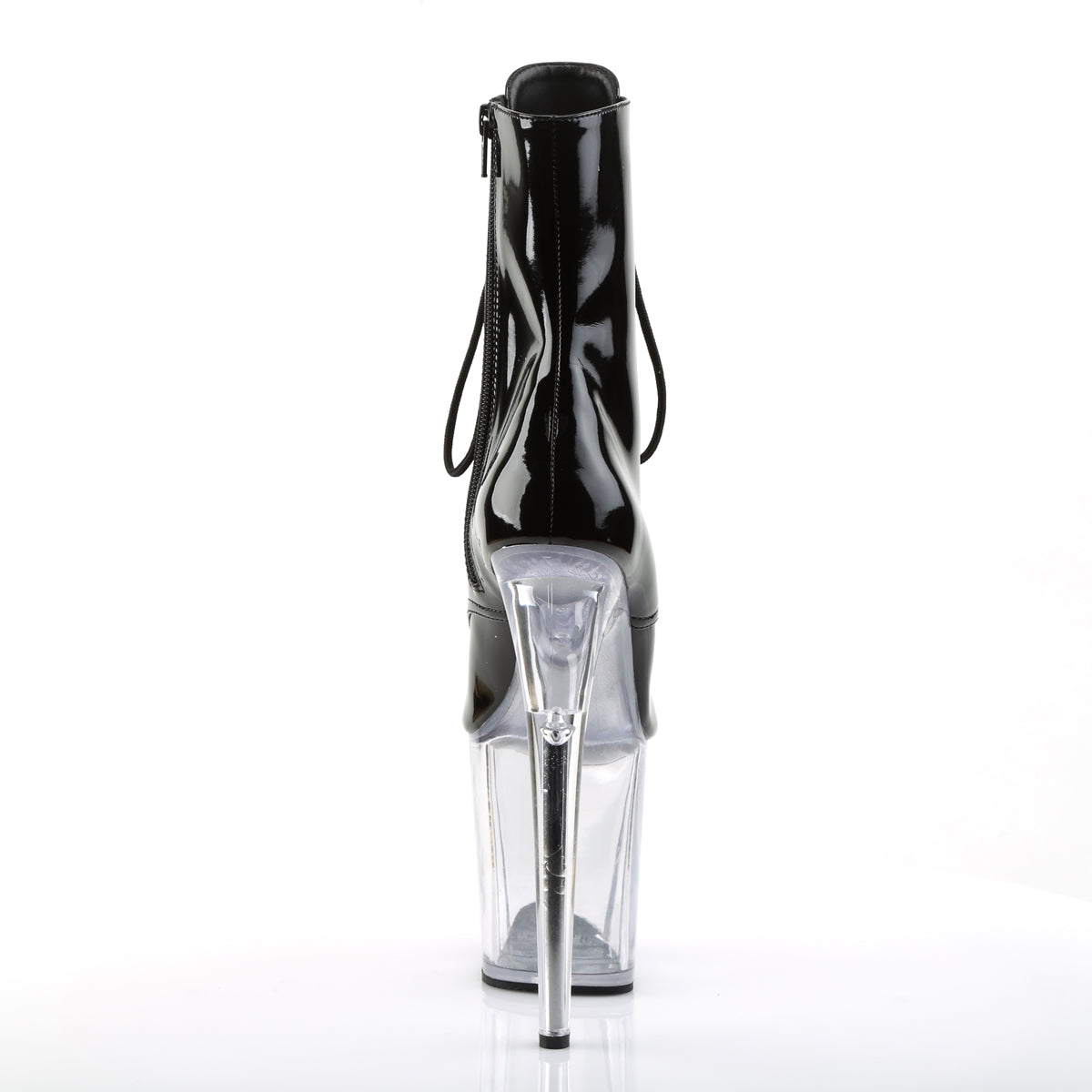Pleaser Damen Knöchelstiefel FLAMINGO-1021 BLK Pat / CLR