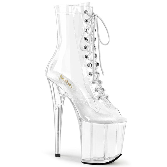 Pleaser Damen Knöchelstiefel FLAMINGO-1021c CLR / CLR