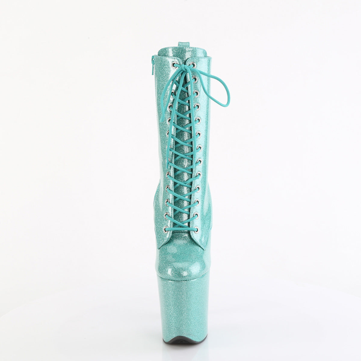 Pleaser   FLAMINGO-1040GP Aqua Glitter Pat/M