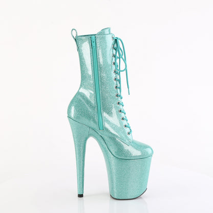 Pleaser   FLAMINGO-1040GP Aqua Glitter Pat/M