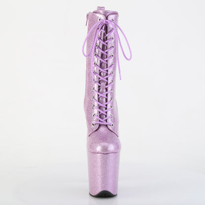 Pleaser Women's Platform Shoes FLAMINGO-1040GP Lilac Glitter Pat/M