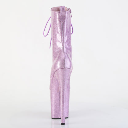 Pleaser Women's Platform Shoes FLAMINGO-1040GP Lilac Glitter Pat/M