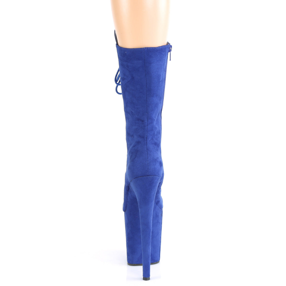 Pleaser Damen Knöchelstiefel FLAMINGO-1050FS Royal Blue Faux Wildleder / Royal Blue Faux Wildleder