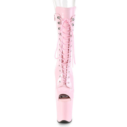 Pleaser Damen Knöchelstiefel FLAMINGO-1051 B. Pink pat / b. Rosa