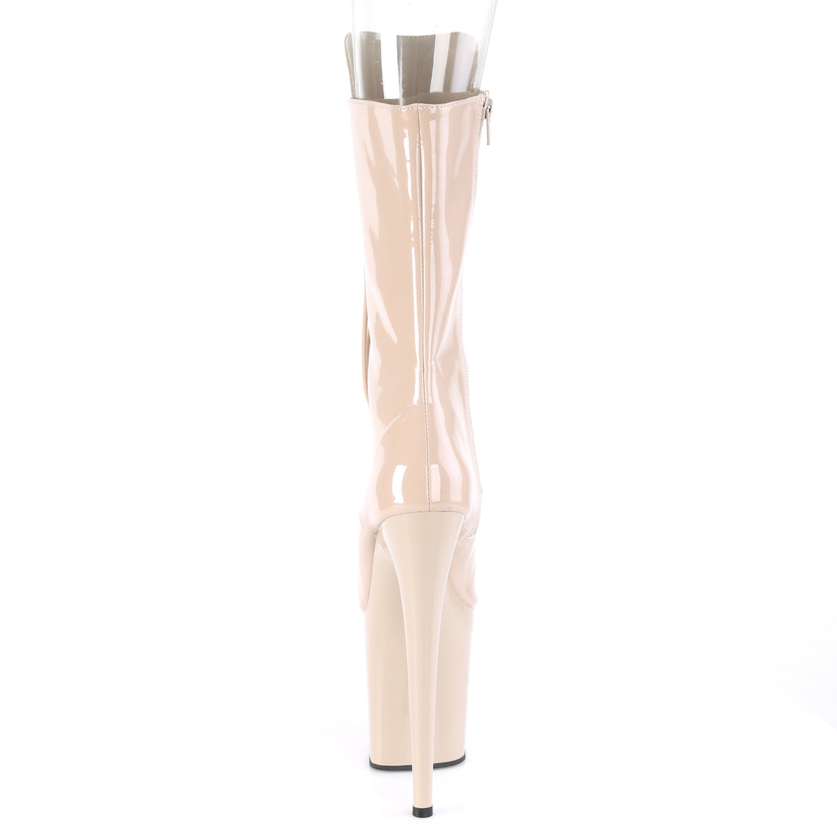 Pleaser Damen Knöchelstiefel FLAMINGO-1051 Nude Pat / nackt