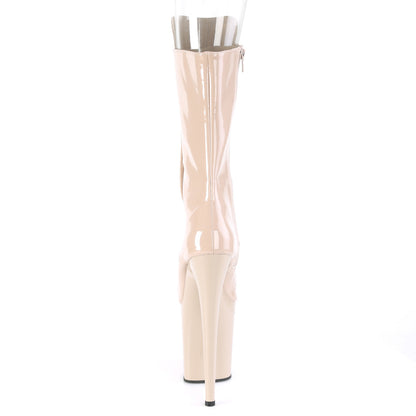 Pleaser Damen Knöchelstiefel FLAMINGO-1051 Nude Pat / nackt