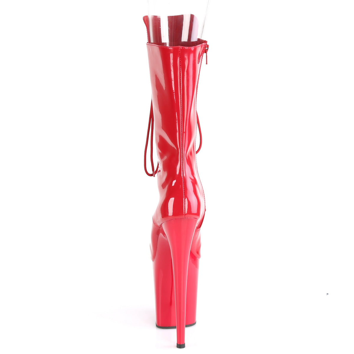 Pleaser Damen Knöchelstiefel FLAMINGO-1051 rot pat / rot