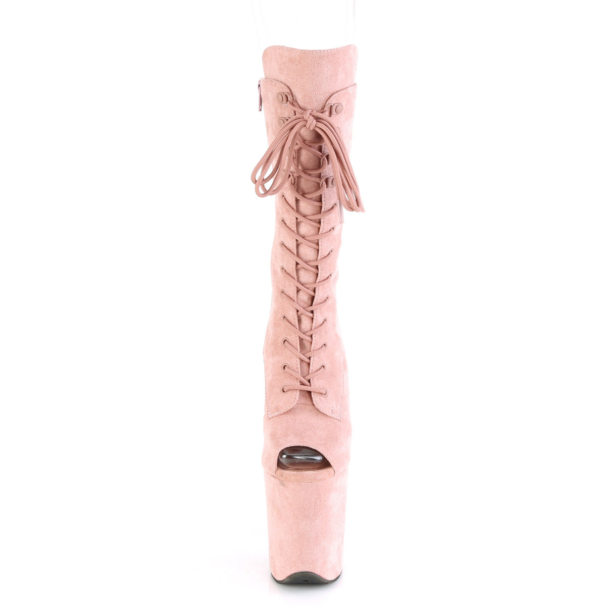 Pleaser Damen Knöchelstiefel FLAMINGO-1051FS Dusty Blush F. Wildleder / Dusty Ruil F. Wildleder