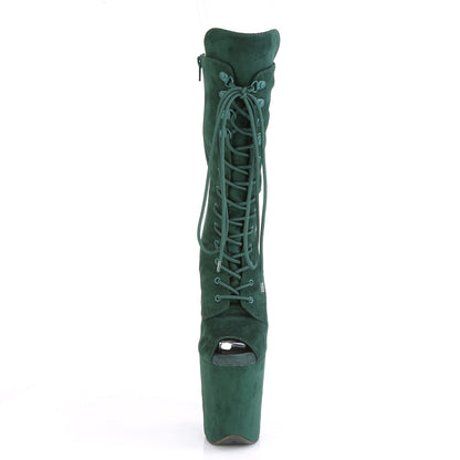 Pleaser Damen Knöchelstiefel FLAMINGO-1051fs Emerald Green F.Deede / Emerald Green F.Sede