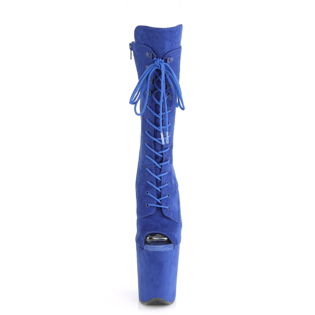 Pleaser Damen Knöchelstiefel FLAMINGO-1051FS Royal Blue Faux Wildleder / Royal Blue Faux Wildleder