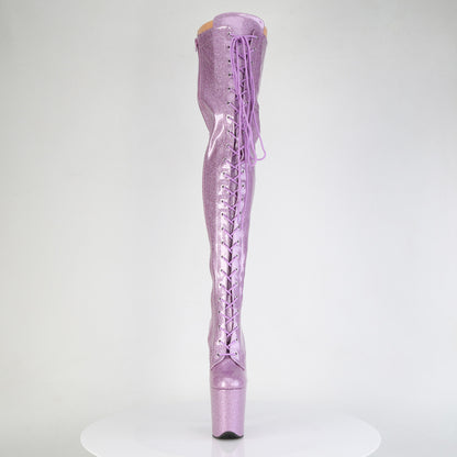 Pleaser Women's Platform Shoes FLAMINGO-3020GP Lilac Glitter Pat/M