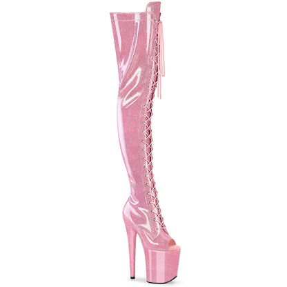 Pleaser Women's Platform Shoes FLAMINGO-3021GP B. Pink Glitter Pat/M