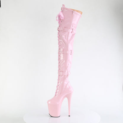 Pleaser   FLAMINGO-3028 B. Pink Str. Pat/b. Rosa