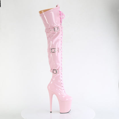 Pleaser   FLAMINGO-3028 B. Pink Str. Pat/b. Rosa