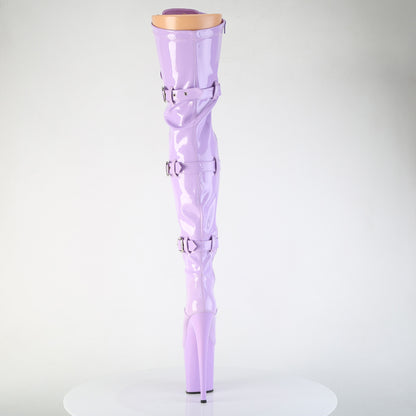Pleaser Women's Platform Shoes FLAMINGO-3028 Lavender Str. Pat/Lavender